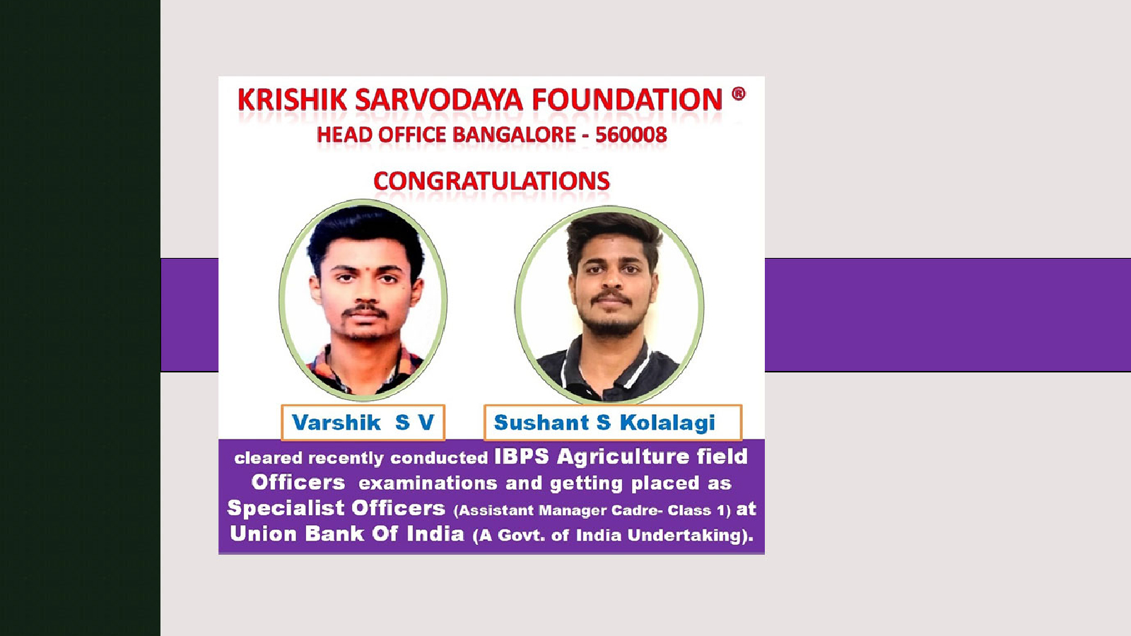 Krishik Sarvodaya Foundation IAS Academy Bangalore Hero Slider - 1